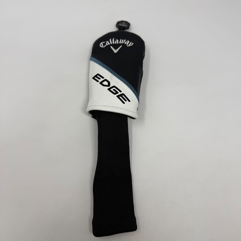 Callaway Edge Hybrid Golf Club‎ Headcover Black White Blue Adjustable Dial Tag